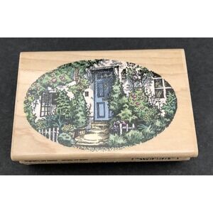 Stampendous The Blue Door MO Wood Mounted Rubber Stamp Etchling 1996